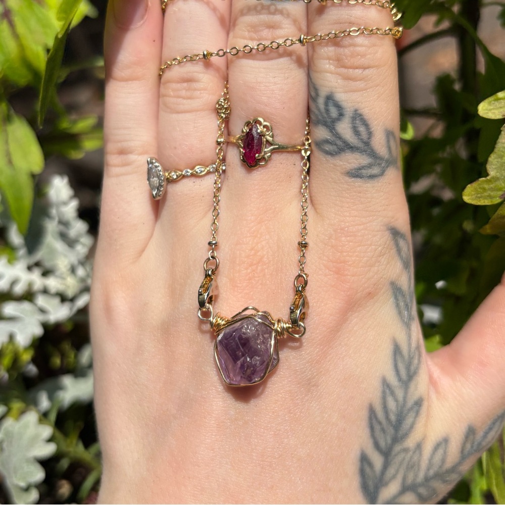 Vera cruz amethyst interchangeable necklace